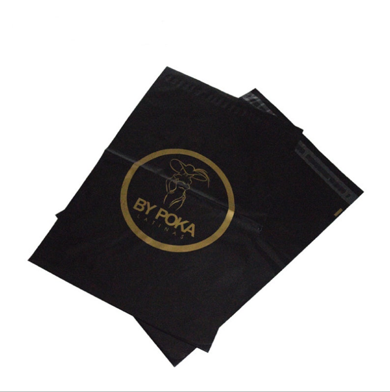 100 Custom black poly mailers bag custom shipping bag with Etsy