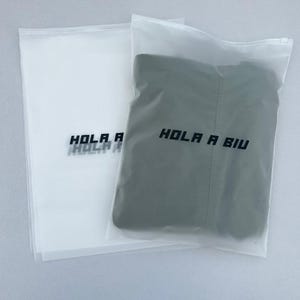 100-1000 Custom Frosted Bags, clear bag, high quality clothes plastic bag, zip bag, custom bag for poly mailer image 3