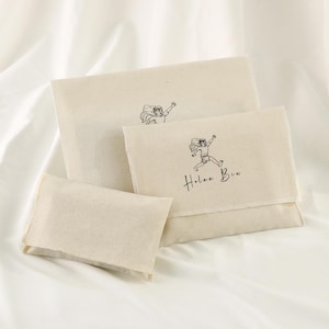 100 pièces pochette en coton personnalisée enveloppe rabat bijoux paquet cadeau sac à main personnalisé sac à poussière pochette cosmétique sac à chaussures avec votre logo imprimé