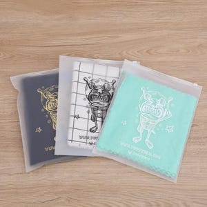 100-1000 Custom Frosted Bags, clear bag, high quality clothes plastic bag, zip bag, custom bag for poly mailer image 4