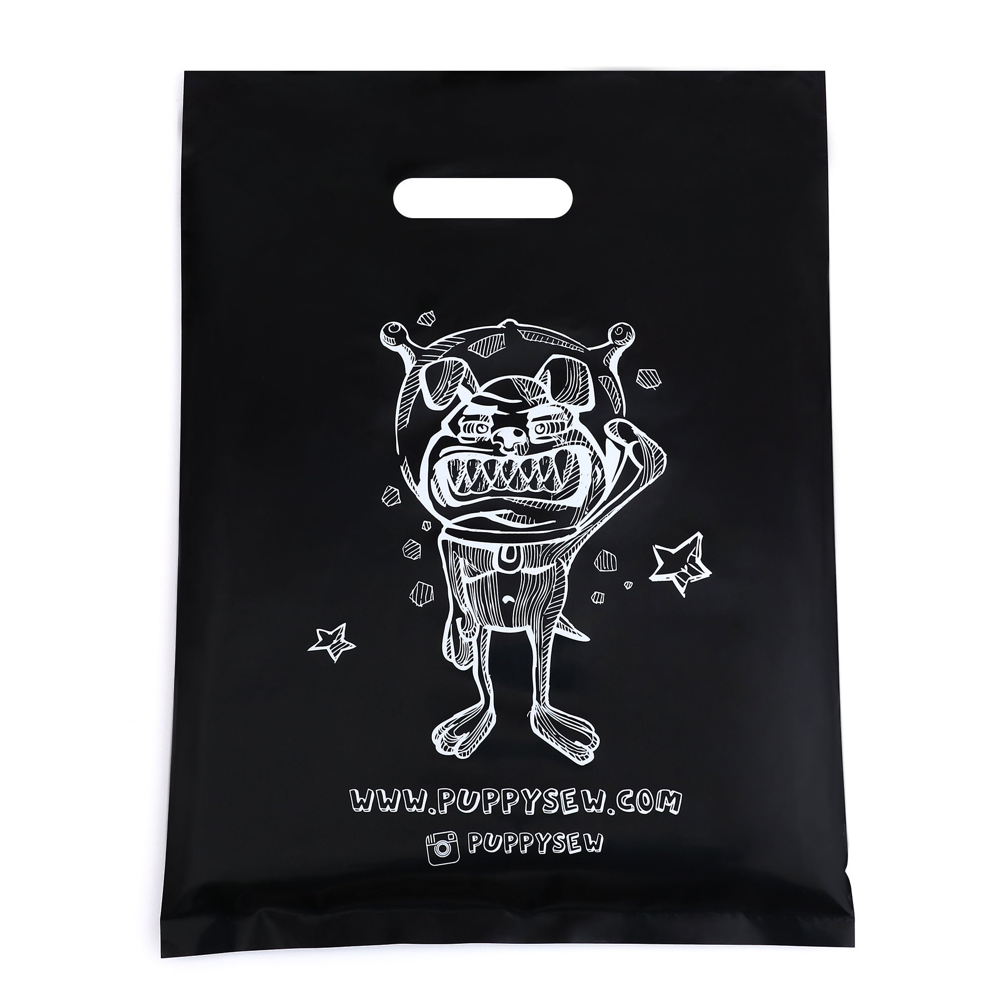 Custom Black Plastic Shopping Bagcustom Boutique Bag High Etsy