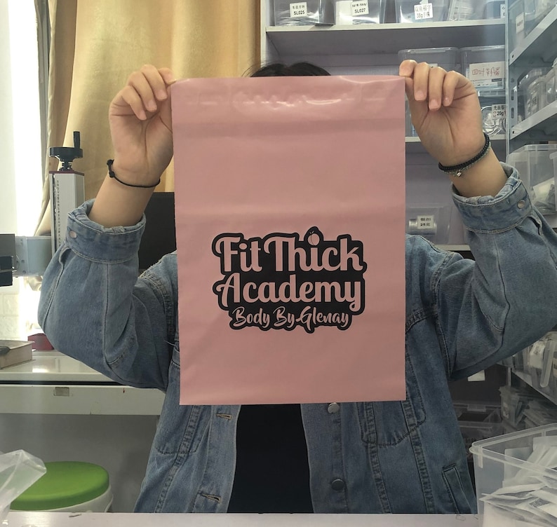 100 Custom black poly mailers bag custom shipping bag with Etsy