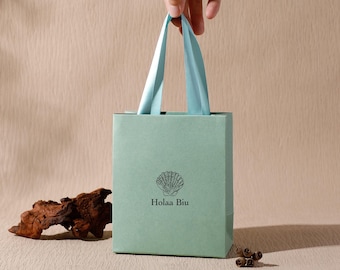 Aanpasbare papieren geschenkverpakking, milieuvriendelijke verpakking, gepersonaliseerd logo