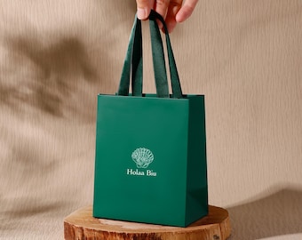 Aanpasbare papieren geschenkverpakking, milieuvriendelijke verpakking, gepersonaliseerd logo