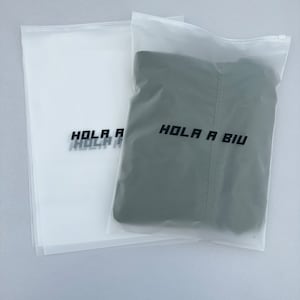 100-1000 Custom Frosted Zipper Bags, clear ziplock bag, high quality clothes plastic bag, custom zip lock bag for poly mailer image 3