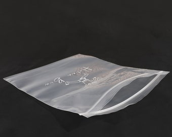 100-1000 Custom Transparent sealed bag, Clear Plastic Zip Bags, high quality clothes plastic bag