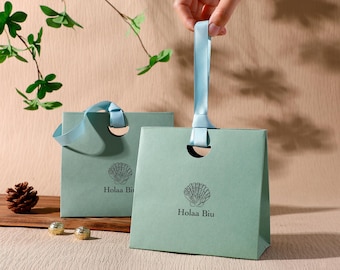 Gepersonaliseerde papieren geschenkverpakking, milieuvriendelijke verpakking, logo-opties