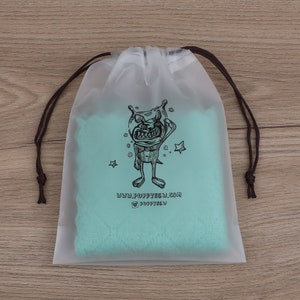 Custom High Quality Drawstring Bag, Product Dust Bag With You Logo, Drawstring Frosted Bag with You LogoStand up bag image 7