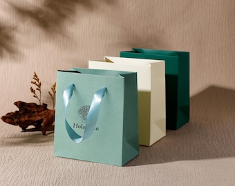 Gepersonaliseerde papieren cadeautas, milieuvriendelijk, met logo