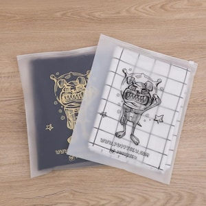 100-1000 Custom Frosted Bags, clear bag, high quality clothes plastic bag, zip bag, custom bag for poly mailer image 5