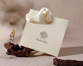 Gepersonaliseerde papieren geschenkverpakking, milieuvriendelijke verpakking, logo-opties