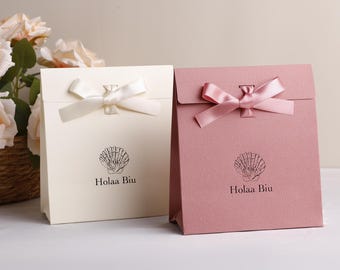 Customized Paper gift Bag, Personalized High Quality Eco-Friendly Bag, Jewelry Shopping Bag, Luxury, texture, Wedding birthday etc gift bag