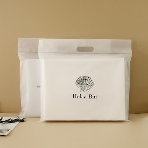 Custom Frosted Poly Mailers with Handle: Logo Shipping Bags