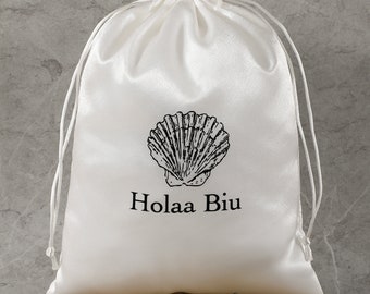 Bolsa de almacenamiento de satén personalizada de alta calidad, 100 Uds., bolsa para el polvo, bolsa con cordón