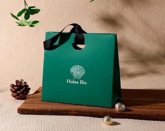 Gepersonaliseerde papieren geschenkverpakking, milieuvriendelijke verpakking, logo-opties