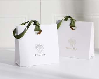 Custom Paper Gift Bag, Eco-Friendly Packaging, Jewelry Bag