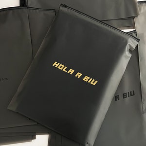 100-1000 bolsas personalizadas para ropa, bolsas para embalaje de ropa, bolsas con cremallera de alta calidad imagen 2