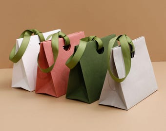 Custom Paper Gift Bag, Eco-Friendly Packaging, Logo Options