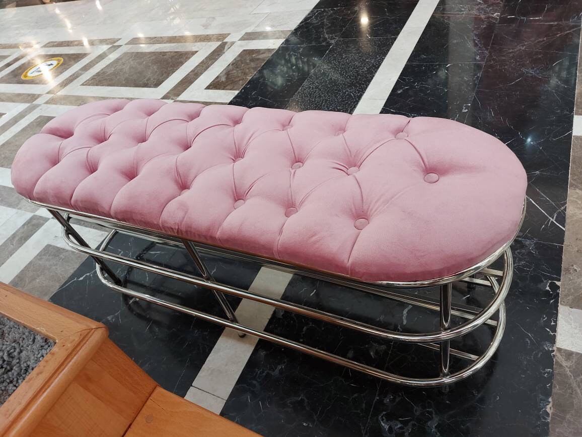 Möbel für Zuhause Ottoman Fußhocker Design Schlafzimmer | Etsy