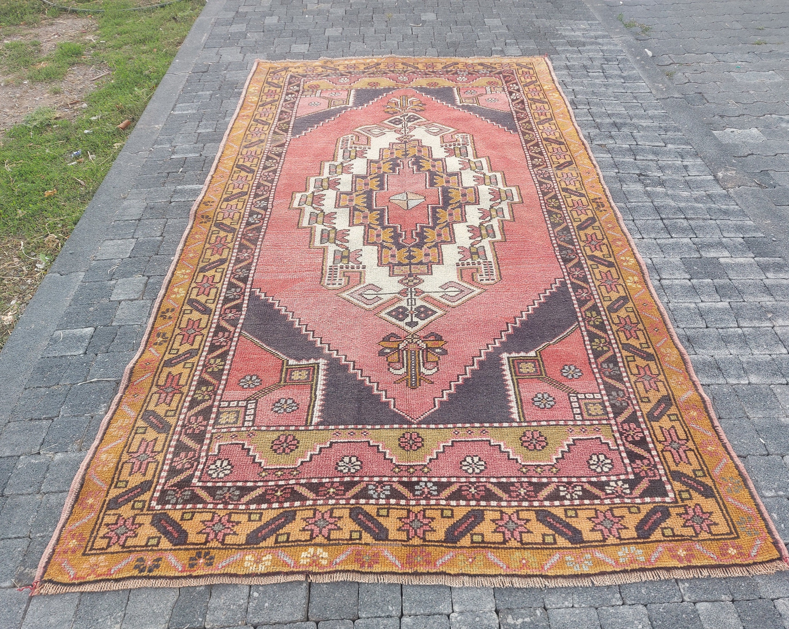 Vintage Turkish Rug - Etsy