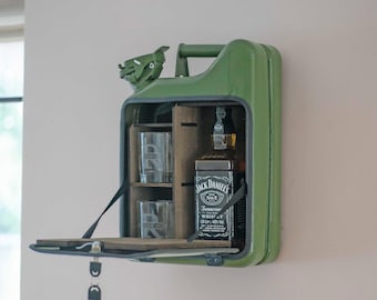 Mini bar con mobiletto per liquori Jerry Can: set regalo
