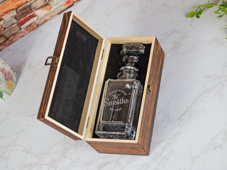 Gifts for Dad Birthday Gift Barware Set Personalized Whiskey Decanter Set Boyfriend Gift, Groomsmen Gifts Christmas Gift image 5