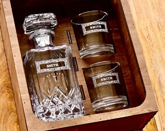 Premium Whiskey Decanter Set