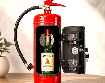 Fire Extinguisher Mini Bar: Personalized Firefighter Gift