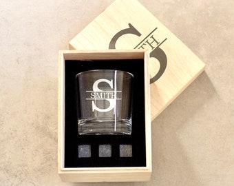 Personalized gift for him - whiskey Glass for Dad - Engraved tumbler , Etched Whiskey Glass for Grandpa or Dad, Unique Gift