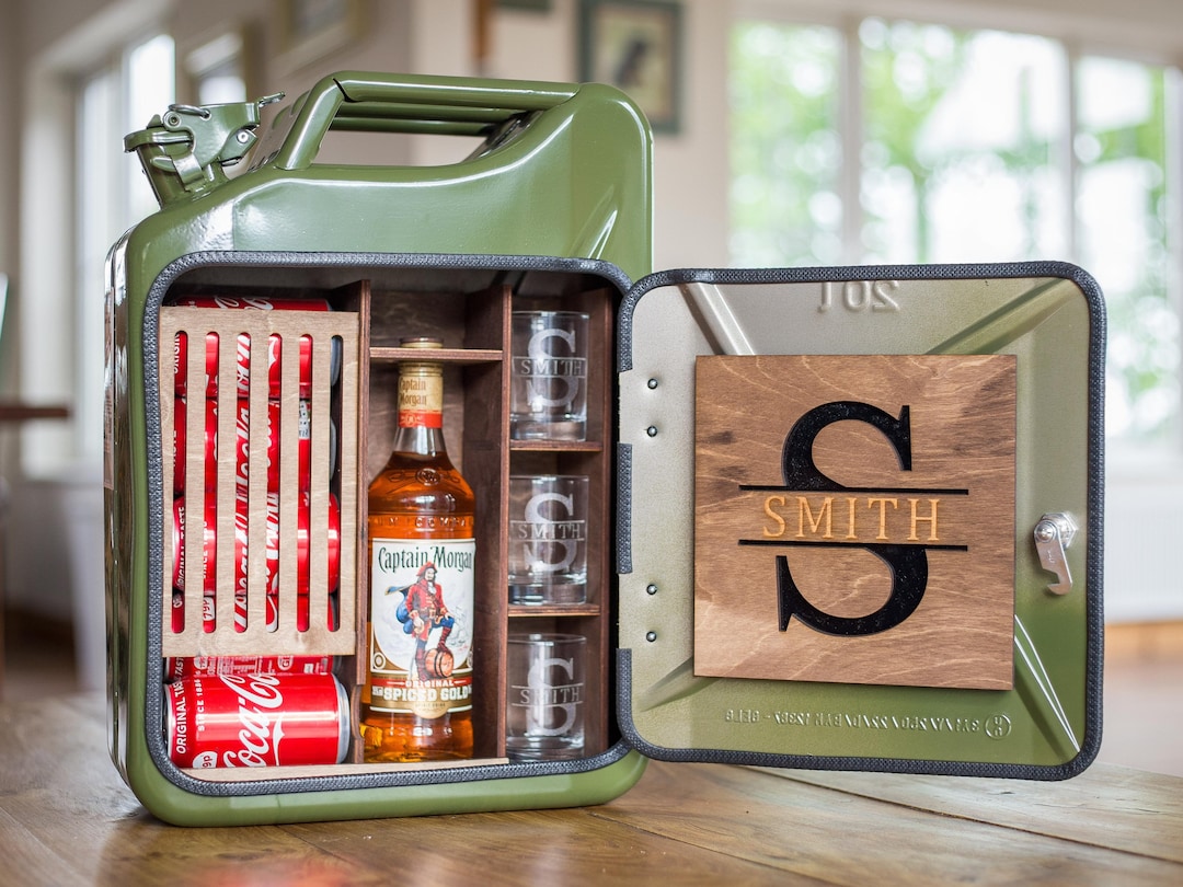 The Ultimate Man Cave Accessory Handmade Jerry Can Mini Bar Etsy