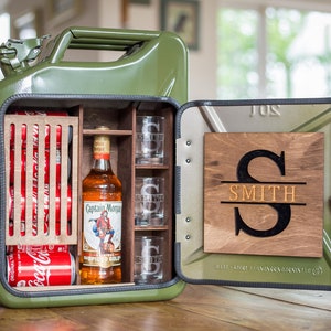 Jerry Can Mini Bar, Unique Gifts For Guys, Personalized Whiskey Gift