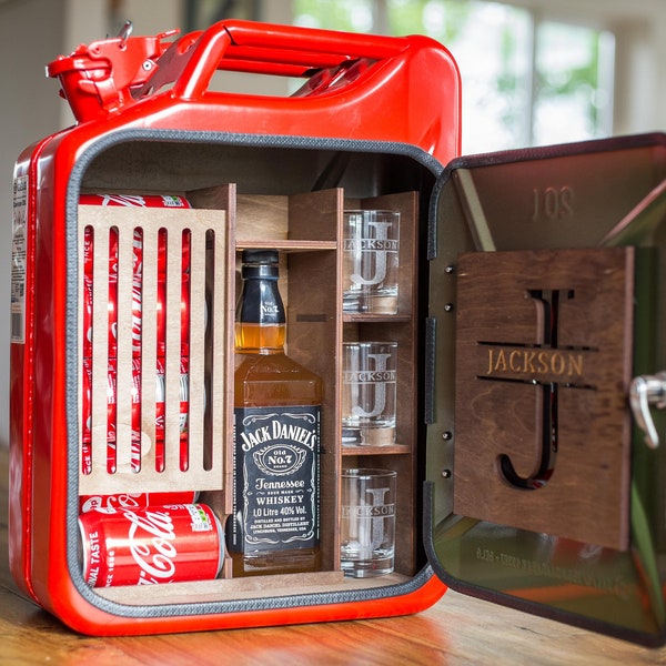 Jerry Can Bar , Whiskey gift set , Gift For Him , Christmas Gift , Jerry Can Mini bar