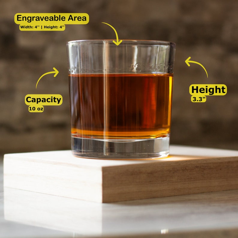 Cadeau personnalisé pour lui verre à whisky pour papa gobelet gravé, verre à whisky gravé pour grand-père ou papa, cadeau unique image 5