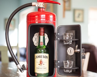 Fire Extinguisher Mini Bar, Firefighter Gift, Personalised