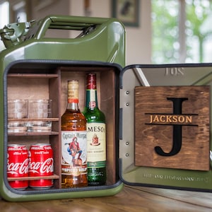 Gegraveerde jerrycan-bril - cadeau voor de onmogelijke man, vaderdagcadeaus