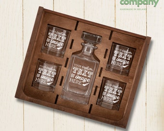 Custom Whiskey Glass - Personalized Whiskey Glasses are the Best Gift for Dad, Etched Rocks Glasses for Father's Day