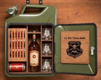 Minibar personalizado en lata de garrafa: Regalo para papá