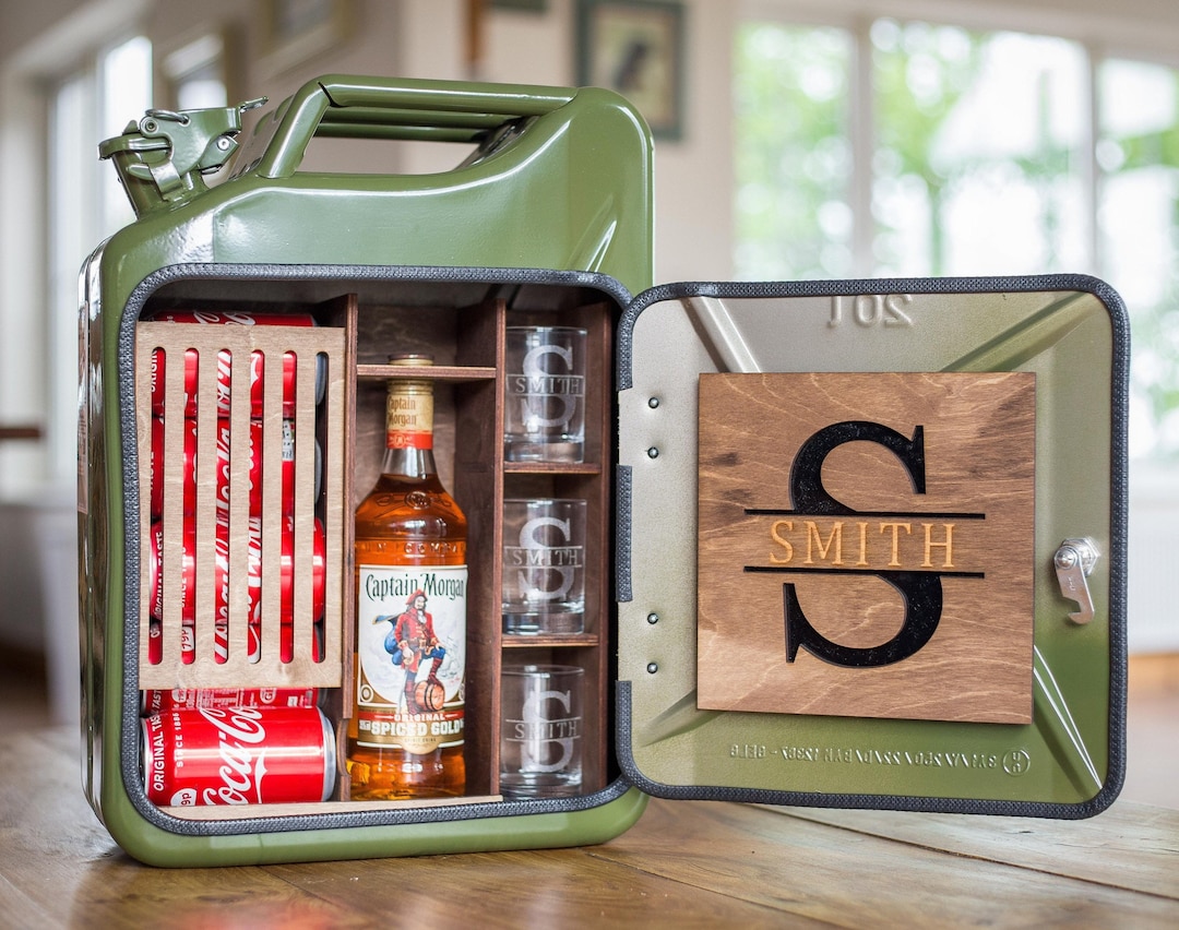 Personalized Army Jerry Can Bar: Military Retirement Gift - Etsy