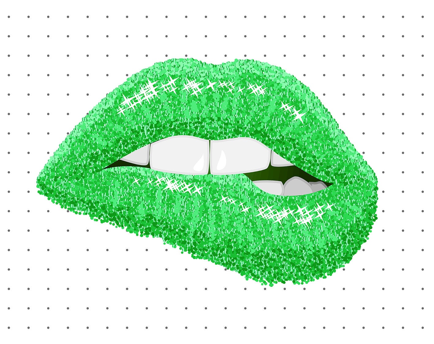 Green Lips Clip Art Png Lips Clipart Dripping Lips Bite Png Etsy UK