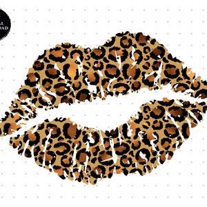 Leopard Print Lippen Clipart Leopard Sublimation, Glitter Leopard Lippen digitale Lippen Clipart, Lippen Leopard Lippen Sublimation Download