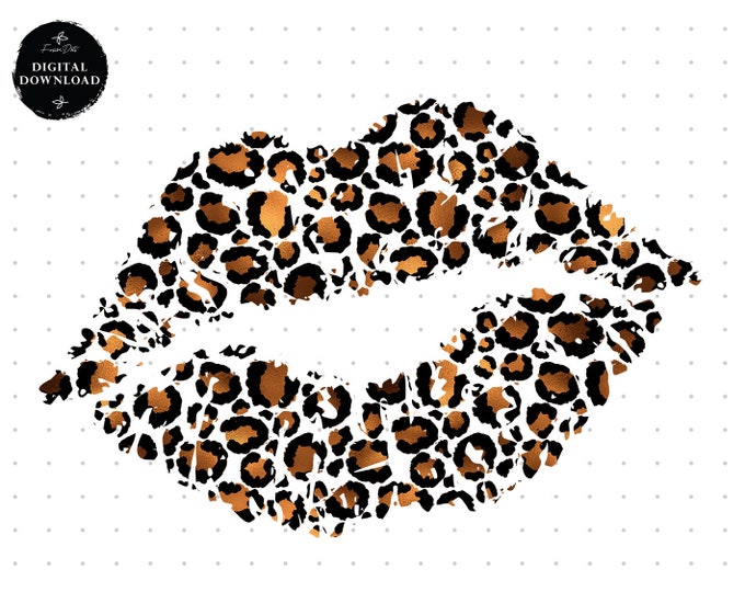 Leopard Lips Sublimation, Leopard Dripping Lips, Pink Lips, Leopard ...
