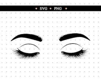 Wimpers SVG-ontwerp – Cricut & Silhouette Cut-bestanden (digitale download)