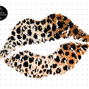 Leopard Print Lippen Clipart, Leopard Sublimation, Leopard Lippen, digitale ClipArt Png Lippen Clipart, Lippen Leopard Lippen Sublimation Download