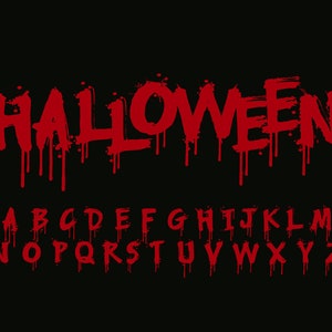DRIPPING FONT SVG Halloween Alphabet Dripping Alphabet Svg Dripping Letters Svg Alphabet Cricut Alphabet Clipart Dripping Svg