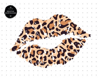 Leopard Print Lips Clipart, Leopard Sublimation, Leopard Lips. Png Lips Clipart, Lips Leopard Lips Sublimation Download, Kiss png