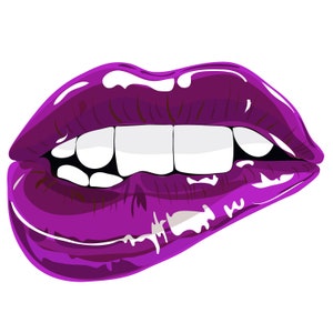 Purple Lips Clip Art Sparkling Lips Png Digital Shirt Printable Print Download Printable lips lips sublimation