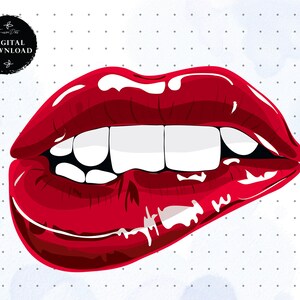 Red Lips Clip Art Sparkling Lips Png  Digital Shirt Printable Print Download Printable lips lips sublimation make up svg