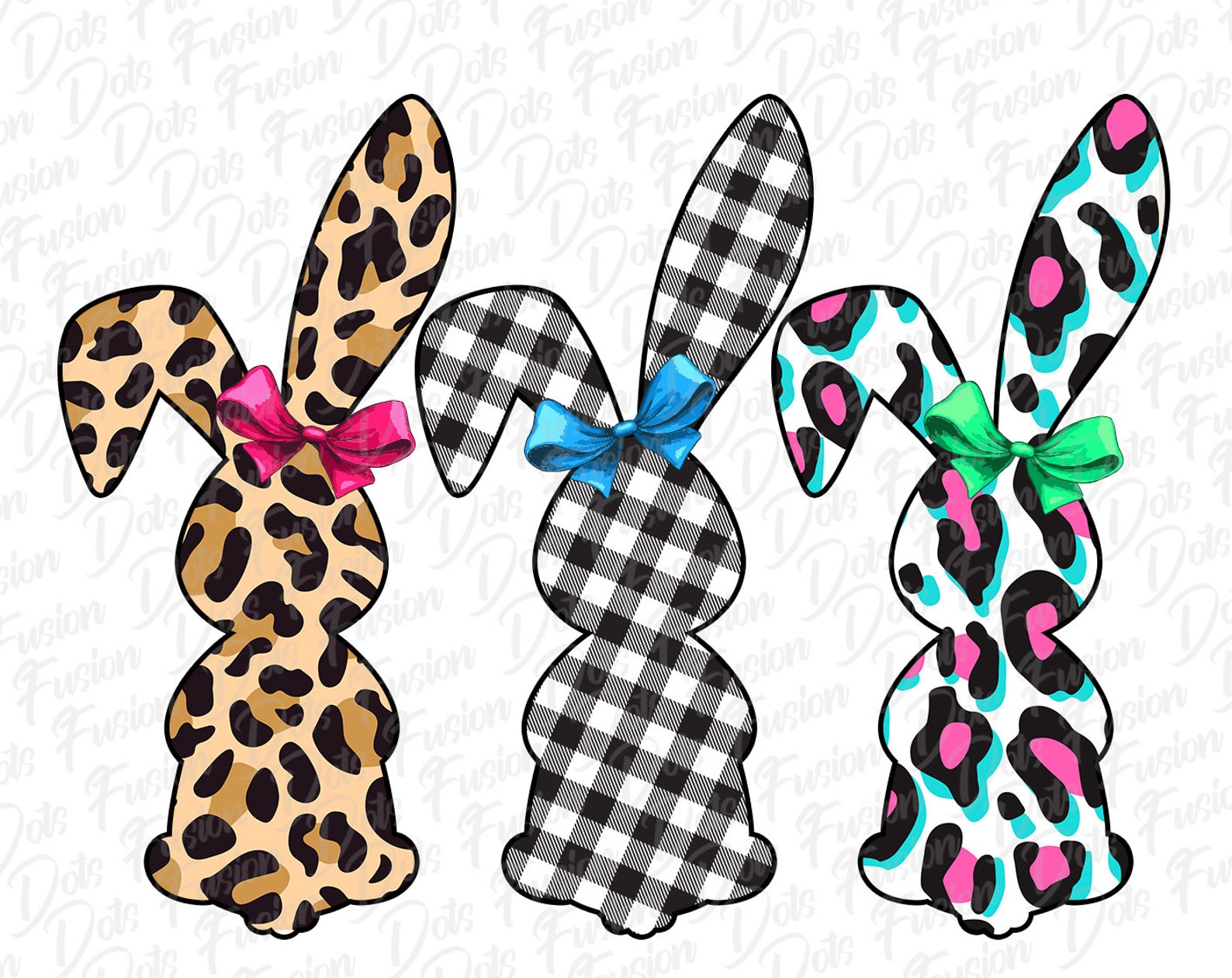 Easter Bunnies PNG Leopard Print Bunny PNG Easter PNG File | Etsy