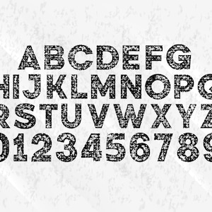 Distressed Font SVG Grunge Font SVG Vintage font SVG Distressed Digital Alphabet Distressed font svg for Cricut & Silhouette