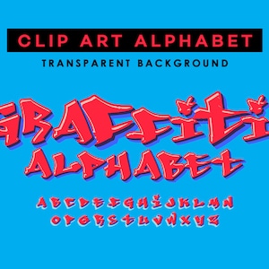 Graffiti Alphabet Clip Art